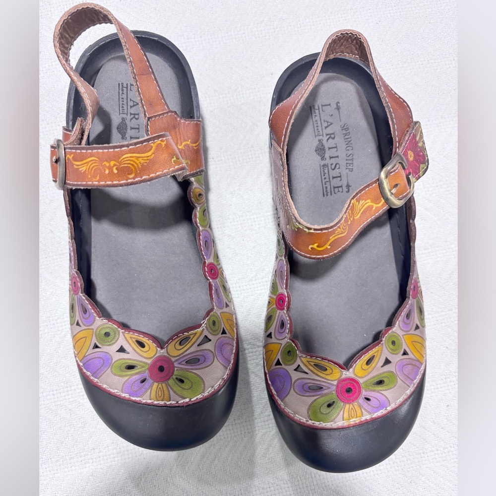 L'ATISTE Women's Colorful Floral Loafers - Picture 3 of 15